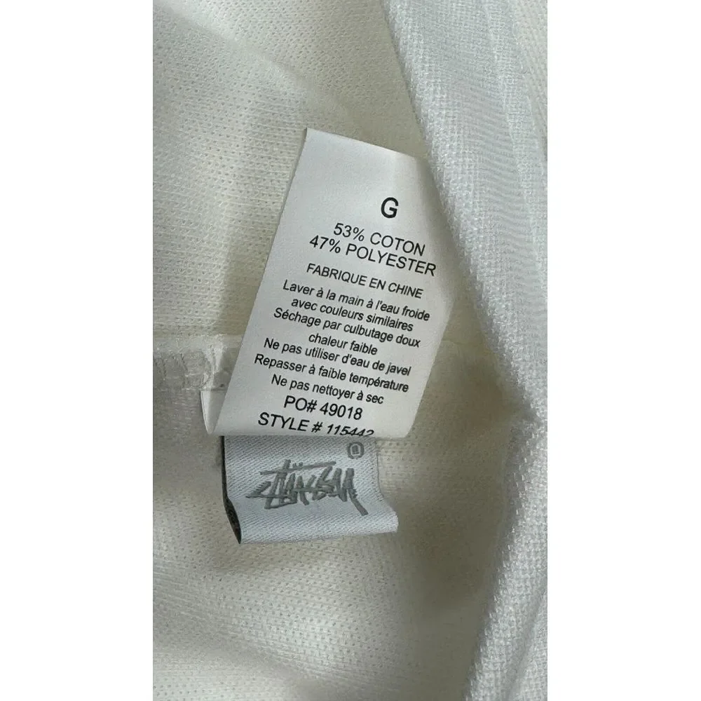 Stussy‎ Men's Full Zip Long Sleeve Poly Track Jacket Size Large